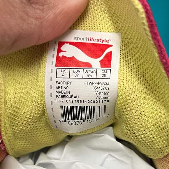 Puma Sneaker Women’s 8.5 Munster Leather Bicycle Toe Sneaker Artsy Hippy Boho - Picture 6 of 7